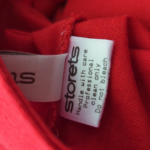 Storets Red Slit Hem Pants S - Picture 11 of 12